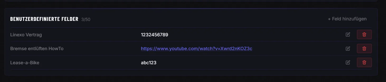 Benutzerdefinierte Felder
