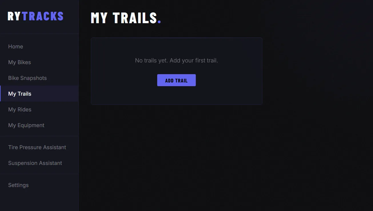 My Trails overview